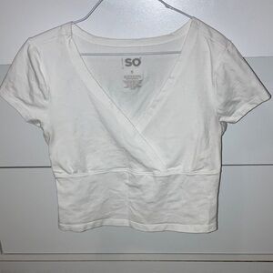 SO Women's Classic White Crop Top